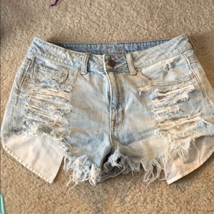 AE distressed shorts